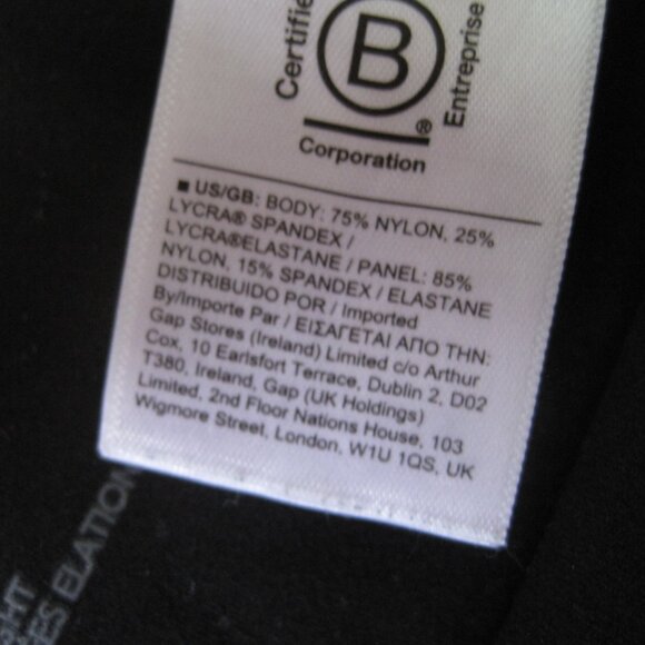 Athleta Elation Rib Trim 7/8 Tight Legging Black and Anthracite Gray Size M - Picture 6 of 9